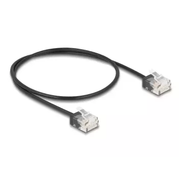 Kabel sieciowy DeLOCK RJ45 Kat.6 UTP 0,5m Czarny