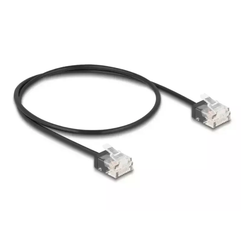 Kabel sieciowy DeLOCK RJ45 Kat.6 UTP 0,5m Czarny