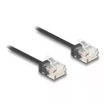 Kabel sieciowy DeLOCK RJ45 Kat.6 UTP 0,5m Czarny