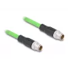 Kabel sieciowy DeLOCK M12 kabel X-kodowany 8-pinowy wtyk do wtyka PUR (TPU) 2 m