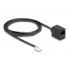 Kabel telefoniczny DeLOCK wtyk RJ11 na gniazdo RJ45 czarny 2 m