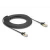 Kabel sieciowy DeLOCK RJ45 płaski 10 m Cat6A czarny