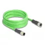 Kabel sieciowy DeLOCK M12 D-kodowany 4-stykowy wtyk na gniazdo PUR (TPU) 5 m