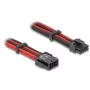 Wewnętrzny kabel zasilający DELOCK 80975 — 8-pin na PCI-E 6+2-pin, 0,3 m