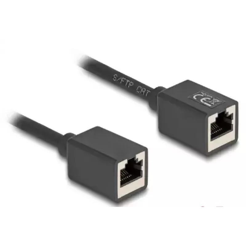 Kabel sieciowy DeLOCK 90324 RJ-45 Cat6a 0,5 m czarny