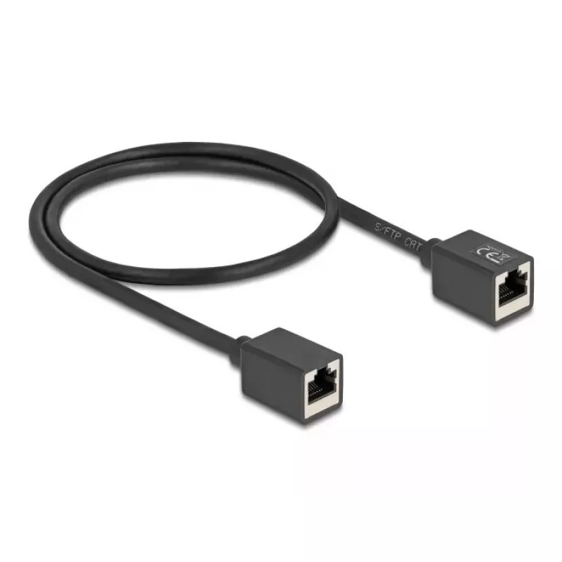 Kabel sieciowy DeLOCK 90324 RJ-45 Cat6a 0,5 m czarny