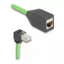 Kabel sieciowy DeLOCK 80888 RJ-45 Cat6a 5m Czarny Zielony