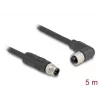 Kabel czujnikowy/aktuatora DeLOCK 80527 5 m RST M12 Czarny