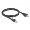 Kabel DeLOCK wtyk RJ45 na wtyk RJ45 1m Cat.6A S/FTP czarny