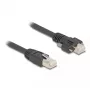 Kabel DeLOCK wtyk RJ45 na wtyk RJ45 1m Cat.6A S/FTP czarny