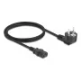 Przewód zasilający DELOCK CEE 7/7 90° kątowy do IEC C13, 1 m, 3×0,75 mm², H05VV-F, 250 V