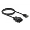 adapter kablowya DELOCK OBD‑2 męski do DB‑9 żeński, Cat5e, czarny, 1,15 m