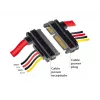 Kabel SATA DeLOCK 83804 1 m SATA 22-stykowy Czarny Czerwony Żółty