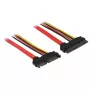 Kabel SATA DeLOCK 83804 1 m SATA 22-stykowy Czarny Czerwony Żółty