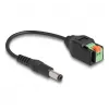 DeLOCK DC kabel 2.1 x 5.5 mm męski do 2-pinowej kostki zaciskowej Adapter 15 cm