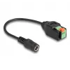 DeLOCK DC 2,1 x 5,5 mm jack do 2-pinowego bloku zaciskowego Adapter 15 cm