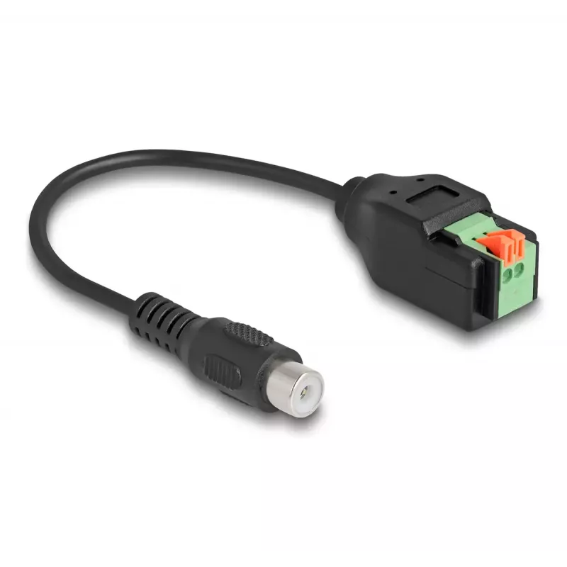 Adapter DeLOCK RCA jack do listwy zaciskowej 15 cm 2-pinowy