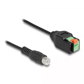 Adapter DeLOCK RCA jack do listwy zaciskowej 15 cm 2-pinowy