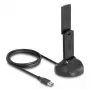 DeLOCK Wi-Fi 6E Dwuzakresowy Adapter WLAN USB AX3000 1201 Mbps
