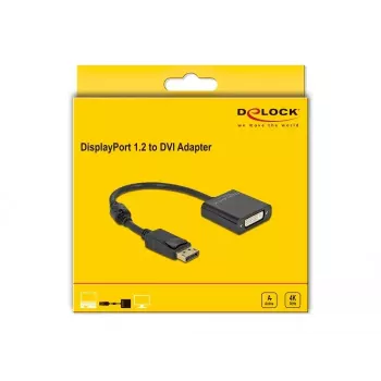 Adapter DisplayPort 1.2 męski do DVI żeński 4K Aktywny DeLOCK 63482