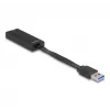 DeLOCK 66245 Zmieniacz płci kabla USB Type-A RJ-45 Czarny 0.09m