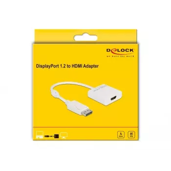 Adapter DisplayPort 1.2 męski na HDMI żeński 4K DeLOCK 63586