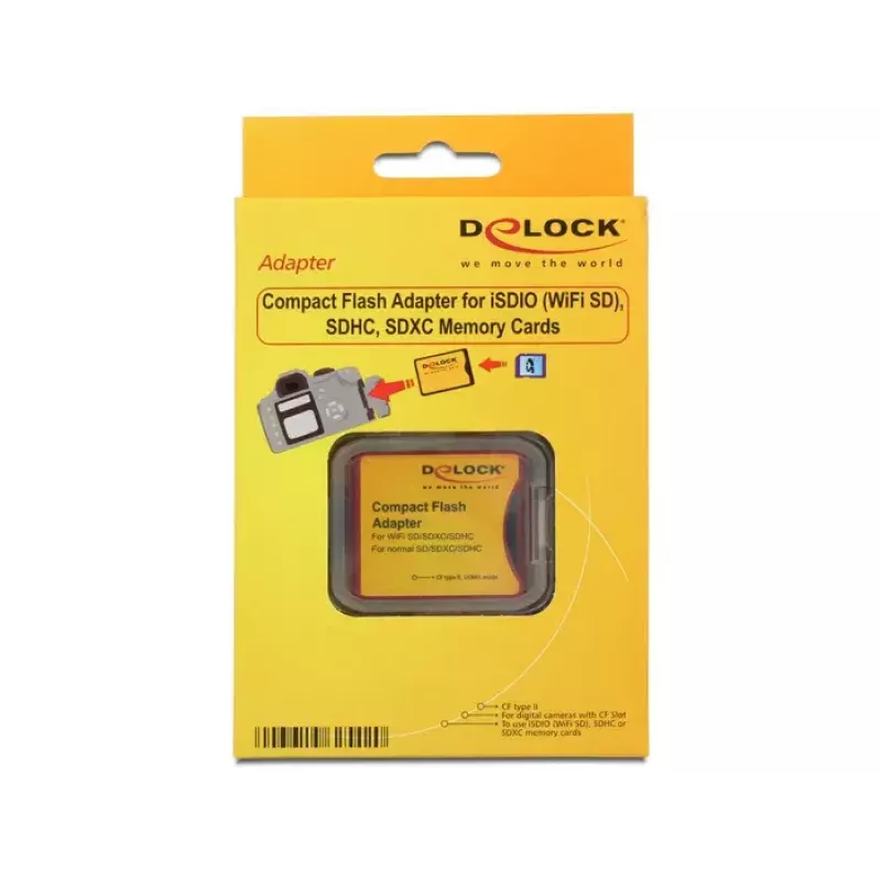 Delock 62542 Adapter kart SD/SDHC/SDXC na CompactFlash