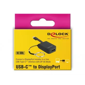 adapter kablowya wideo DeLOCK 63940 USB Type-C na DisplayPort 0,03 m