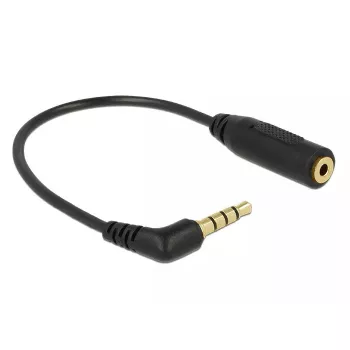 Kabel audio DeLOCK 0,175 m 3,5 mm / 2,5 mm Czarny