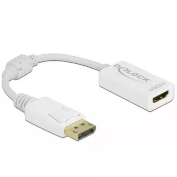 Adapter DisplayPort 1.1 męski na HDMI żeński pasywny biały DeLOCK 61015