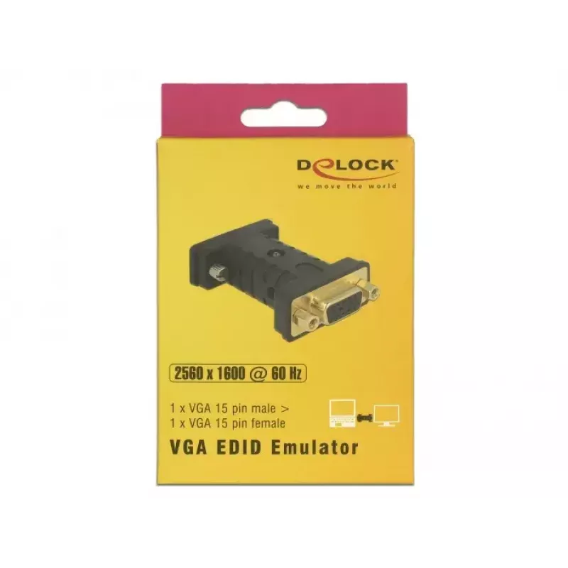 Adapter zmiany płci złącza VGA D-Sub DeLOCK 63326