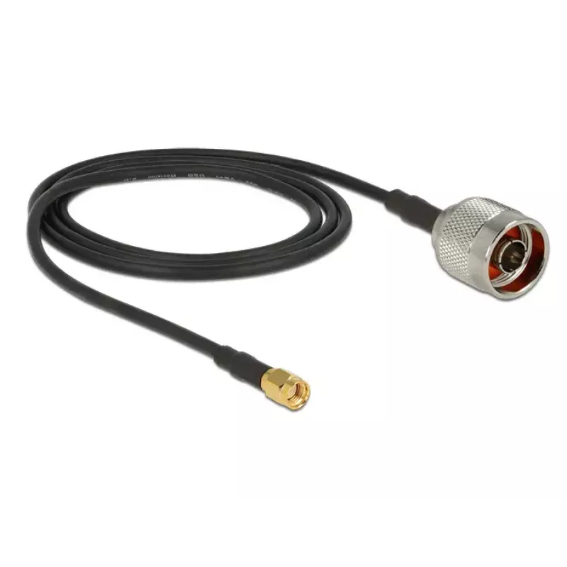 Kabel koncentryczny DeLOCK 88940 2m RP-SMA Czarny