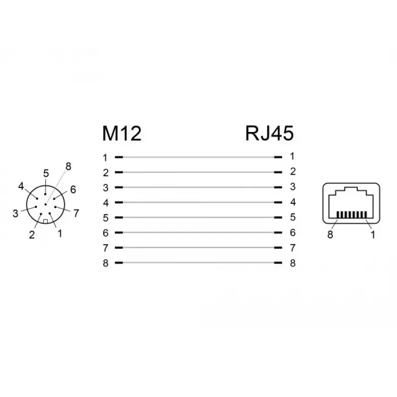 Adapter żeński na damski DeLOCK 66314 M12 RJ45 Czarny