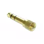Adapter złączkowy (gender changer) DeLOCK 66390 3,5 mm na 6,35 mm złoty