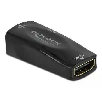 Adapter HDMI-A żeński na VGA żeński 1080p z dźwiękiem DeLOCK 66560