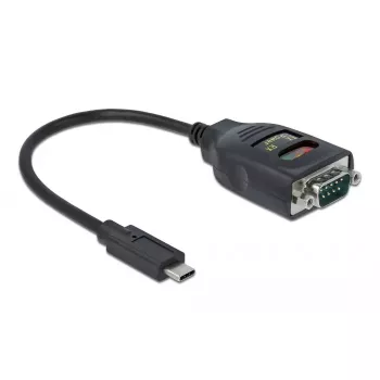 Adapter USB Type-C do 1 x szeregowy RS-232 DB9 DeLOCK 64038