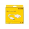 Adapter DisplayPort 1.1 męski na DVI żeński pasywny biały DeLOCK 61010