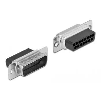 Zestaw montażowy D-Sub 15-pin męski na RJ45 żeński DeLOCK 66647