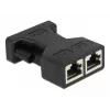 Adapter DeLOCK D-Sub 15-pin żeński na 2 x RJ45 żeński AUI 66806