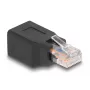 DeLOCK 66991 złącze przewodowe RJ45/RJ48/RJ50 Czarny Męski/Żeński