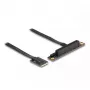 DeLOCK M.2 Key A+E do PCIe x8 NVMe Adapter kątowy z kablem 20 cm