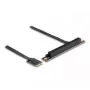 Adapter DeLOCK M.2 Key A+E na PCIe x16 NVMe, kątowy z kablem 20 cm