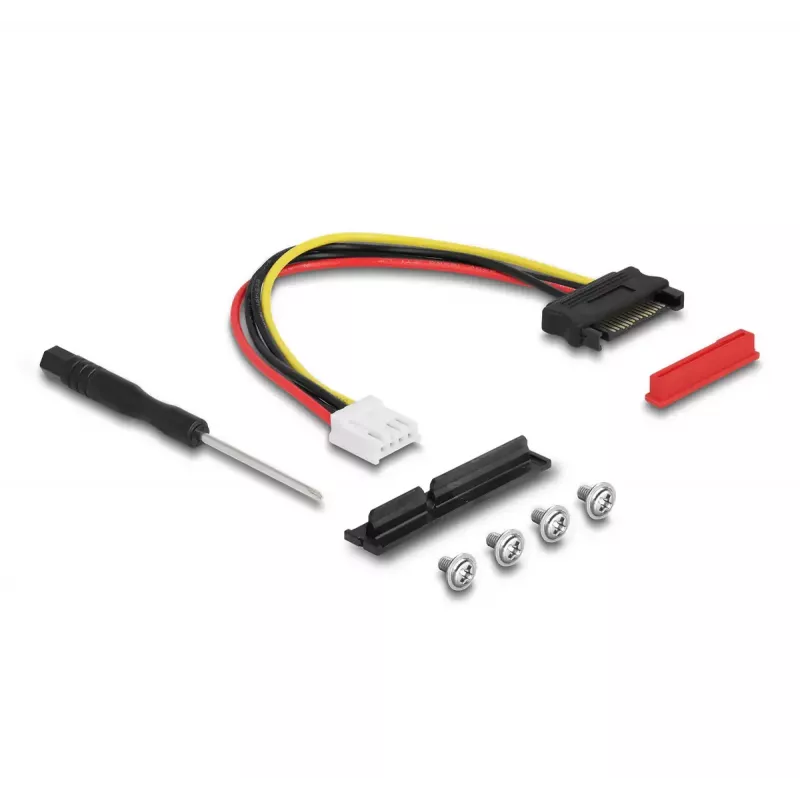 Adapter DeLOCK M.2 Key A+E do PCIe x4 NVMe – kątowy z 20 cm kablem