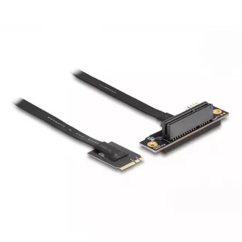 Adapter DeLOCK M.2 Key A+E do PCIe x4 NVMe – kątowy z 20 cm kablem