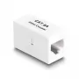Adapter sieciowy DeLOCK RJ45 żeński na RJ45 żeński kat.6A UTP 1m biały