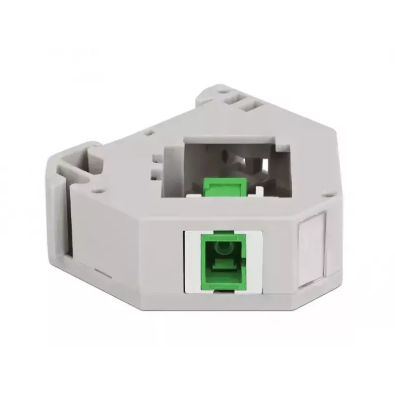 Moduł Keystone DELOCK 87165 — adapter SC na SC, zielony/szary/biały, 60,1×59,4×21,6 mm