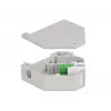 Moduł Keystone DELOCK 87165 — adapter SC na SC, zielony/szary/biały, 60,1×59,4×21,6 mm