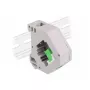 Moduł Keystone DELOCK 87165 — adapter SC na SC, zielony/szary/biały, 60,1×59,4×21,6 mm