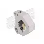 Moduł Keystone DELOCK 87167 — adapter SC na SC, szary, 60,1×59,4×21,6 mm