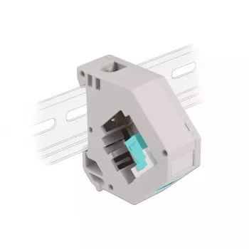 Moduł Keystone DELOCK 87173 — SC na SC duplex, aqua/szary/biały, 60,1×59,4×21,6 mm